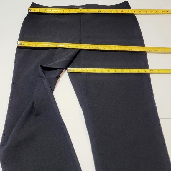 Style & Co. Black Pull on Leggins with Onyx Bling (L) - Picture 9 of 12